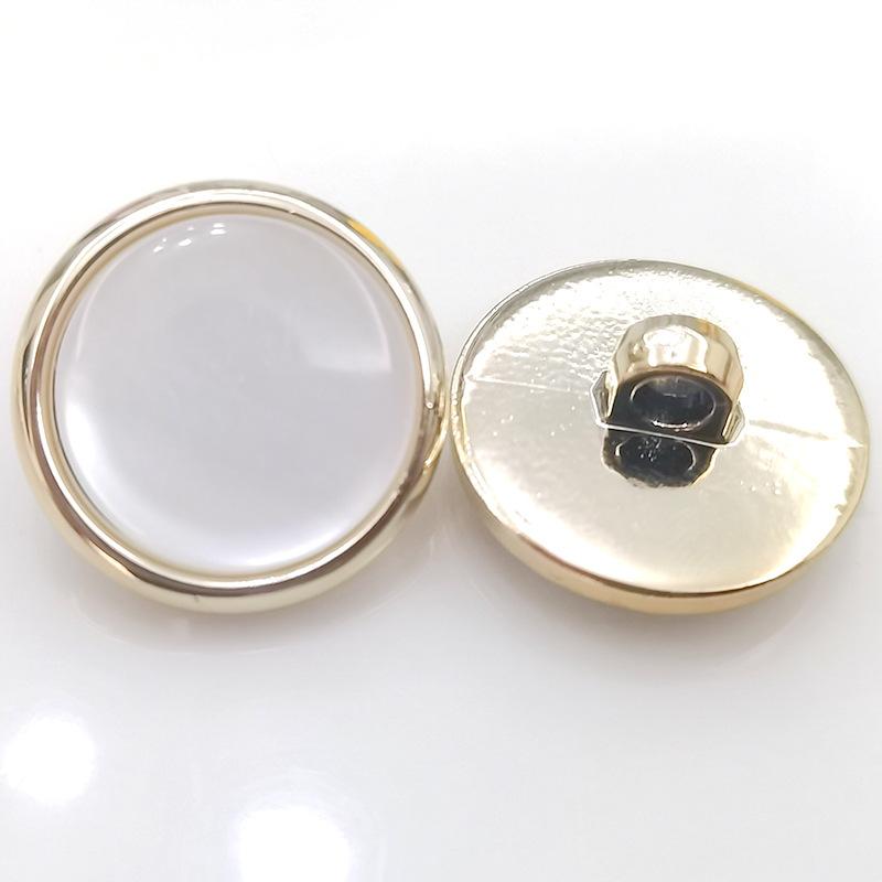 10 ADET Güzel Shank Düğmeleri Yuvarlak Altın Rengi İnci Şaft Düğmeleri Kadın Bluz Ceket Giyim Aksesuarları