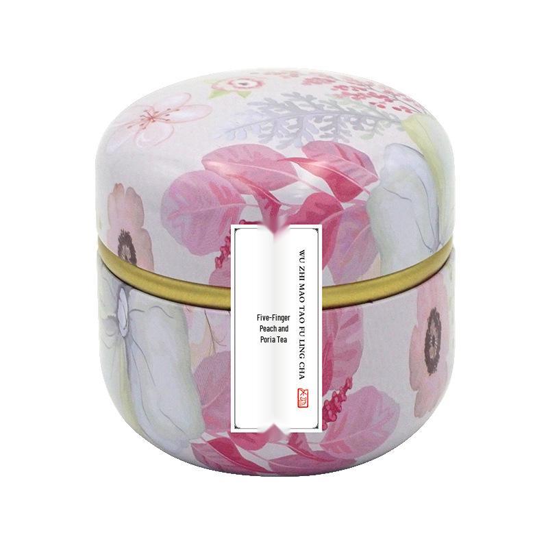 Goddess Festival Gift Box: Peach Osmanthus Oolong & Rose Black Tea in Small Iron Cans