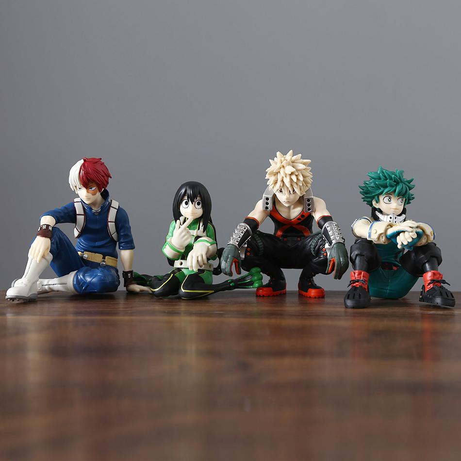 12cm My Hero Academia Anime Figure Midoriya Izuku Todoroki Shouto Bakugou Katsuki Action Figures Anime Character Model Toy
