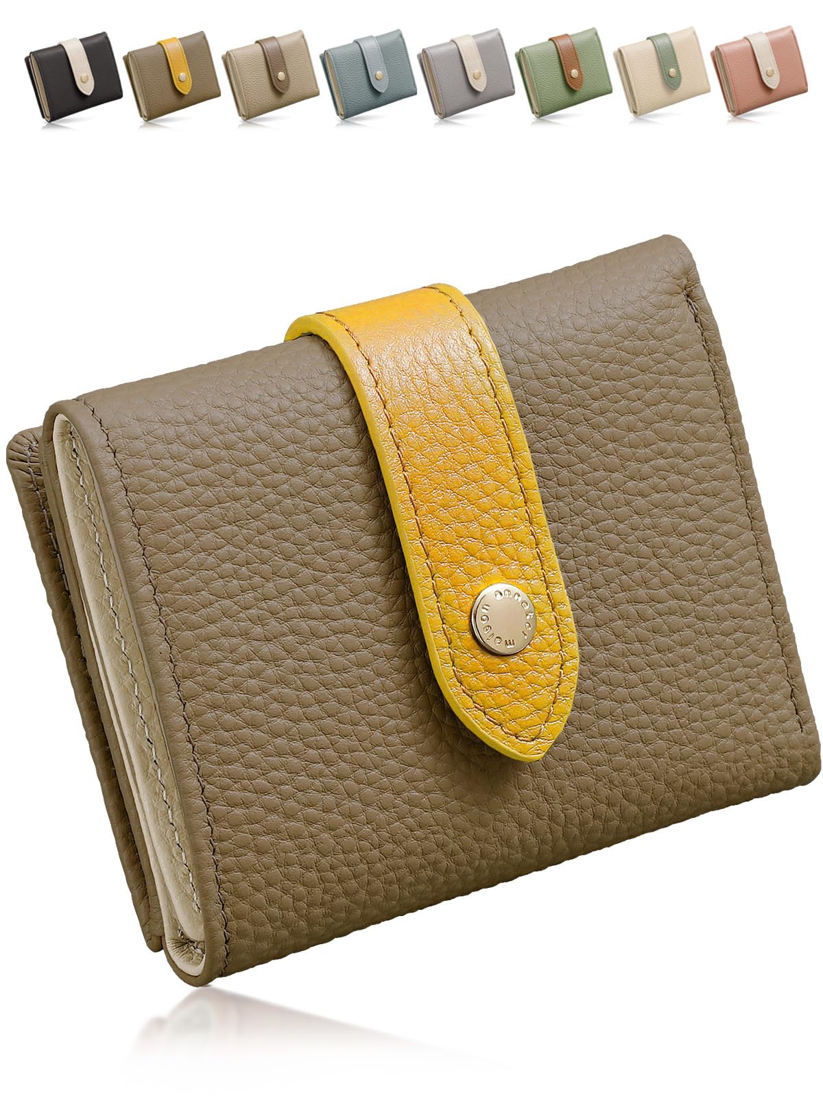 

Mini Wallet Genuine Leather Visibility Trifold Wallet Mini Wallet Small Skimming Prevention Folding Lightweight Compact Mitsuori Wallet Japan x