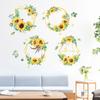 Sunflower Wall Stickers Bedroom Warm Living Room Decoration Stickers Removable Supply Printing