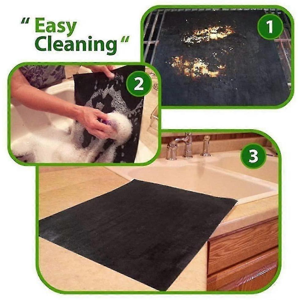 Grill Mat 50x40cm Set Of 6, Bbq Grill Mat, Teflon Oven Mat Fiberglass Mats Barbecue Mat Non-stick Bbq Mat
