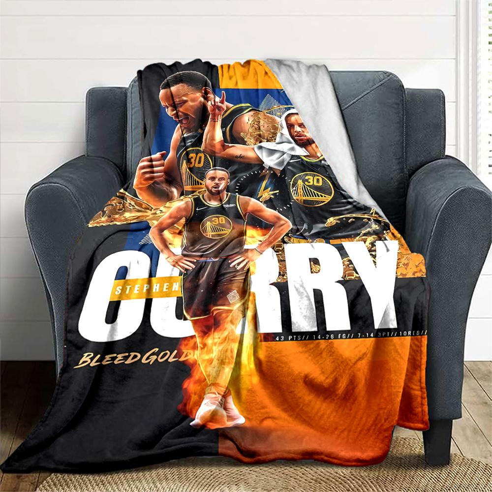 Golden State Warriors Decke Weich & Gemütlich Geeignet für Wohnzimmer Büro Meeresufer für Alle Jahreszeiten Stilvolle Dekoration