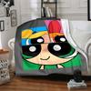 1pc Powerpuff Girls Flannel Throw Blanket Lightweight Soft Warm All Season Blanket for Sofa, Bed, Travel,L1028126