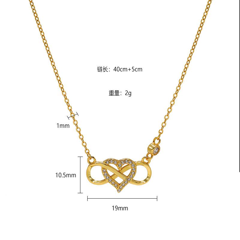 

Jewelry Factory Personalized Non-Fading Necklace Stainless Steel Custom Unlimited Symbol Love Collarbone Chain Female