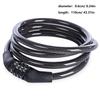 Bike Lock 4 Digit Resettable Combination Coiling Bike Cable Lock for Road Bike Mountain Bike