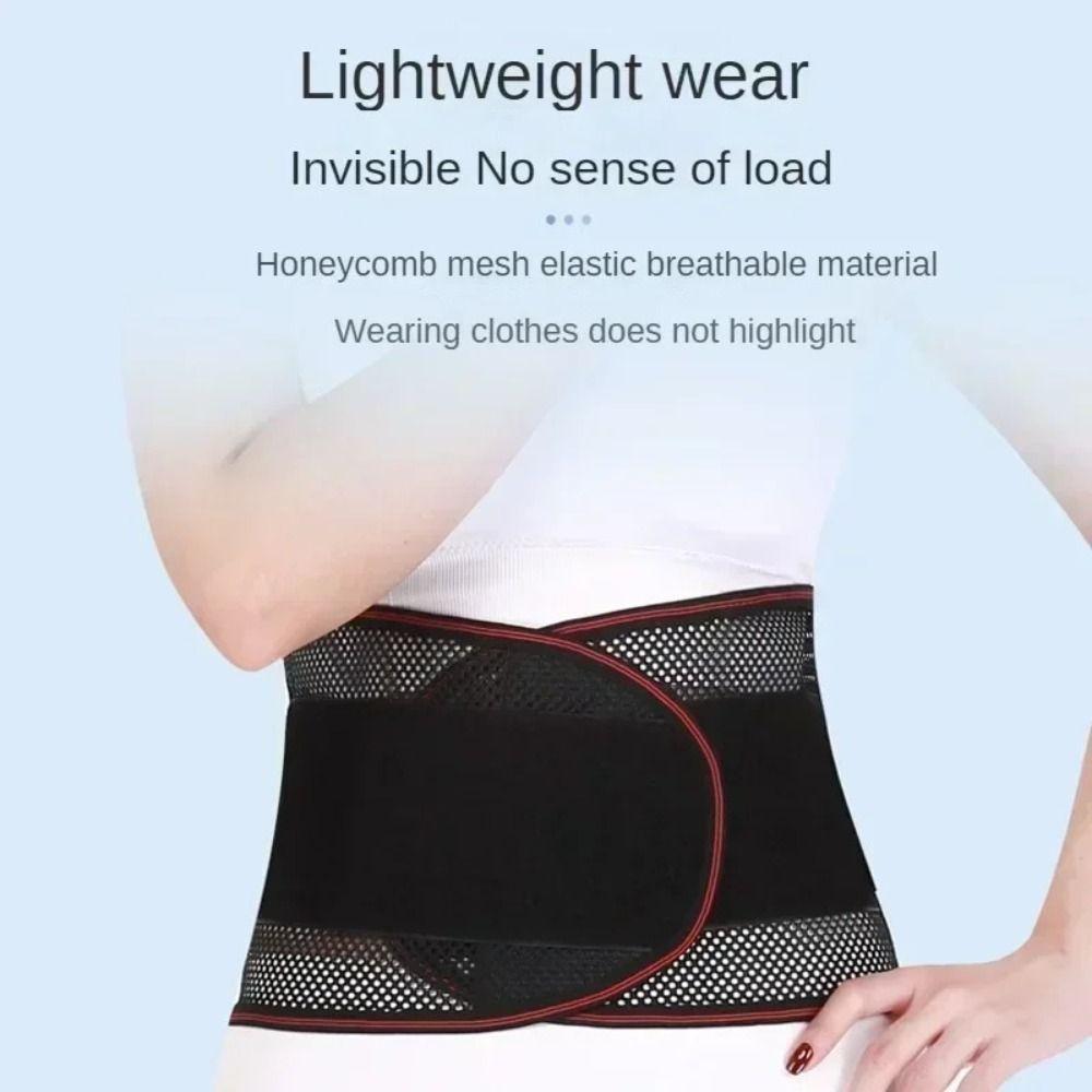 Nylon Back Brace Black Spine Support Belt New Waist Trainer Belt  Spine Support