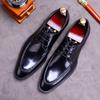 Leather Shoes Men's Cowhide Brand Casual Youth Formal Men's Driving Patent Leather Bright Leather