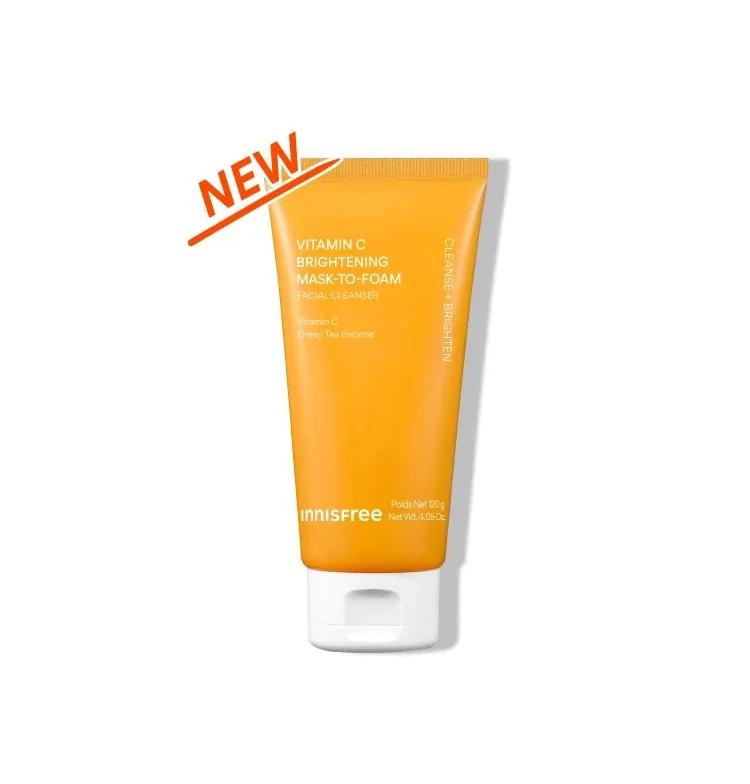 Innisfree Vitamin C Brightening Pack To Foam Cleanser Radiance & Deep Cleansing 120g