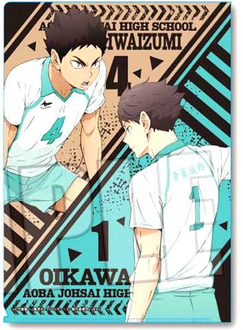 Haikyuu! Clear File 3-Pocket Nekoma High School Kuroo Kozume Aoba Johsai High School Oikawa Iwaizumi Official Merchandise