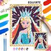Frozen Elsa Queen Digital Oil Painting Art Kit Hand Painted Home Decor
