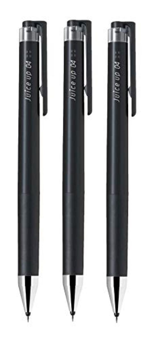 Pilot Juice Up Gel Ink Ballpoint Ultra Fine Set of 3 Pen, 0.4mm, Black, LJP-20S4-B, чёрный