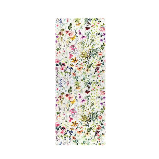 Rainbow Window Film Stain Glass Style Floral Static Clings Non-Adhesive Reusable Window Decals for Living Room Bedroom Kitchen Bathroom