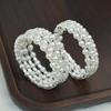2023 Korean Style Pearl & Rhinestone Open Bangle for Women