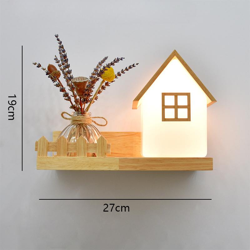 Nordic Wall Lamp Plant Wall Lights for Indoor Lighting Bedroom Living Room Home Decor Aisle Decoration