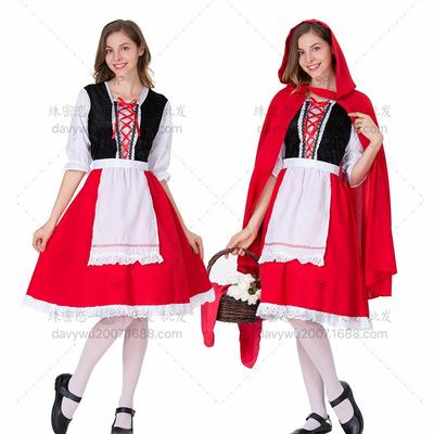 The New and New Sub-code Halloween Little Red Riding Hood Costume Becomes a Party Nightclub Dance Queen Costume