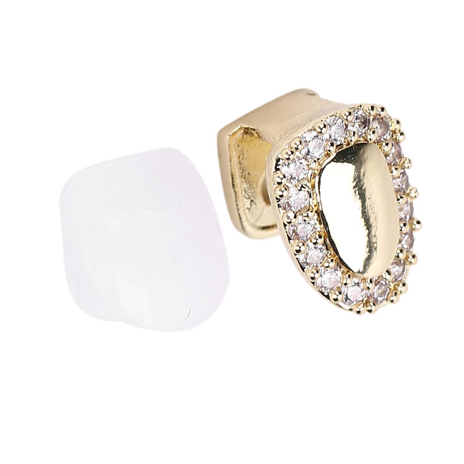 

Один зуб, украшение в виде зуба, для вечеринки в стиле хип-хоп на Хэллоуин золотой