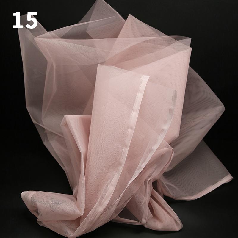100x160cm Hard Tulle Mesh Fabric for DIY Wedding Dress Skirt Yarn Cloth Decoration Fabric by Per Meter Polyester Stiff Mesh New