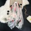 Elegant Windproof Imitation Silk Classic Paisley Print Scarf Shawl Women Head Wraps Casual Outdoor Travel Beach Towel