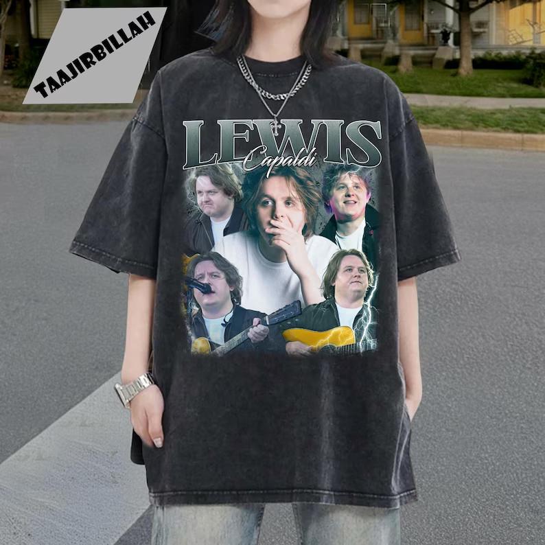 Vintage Style Lewis Capaldi T-Shirt Pop Star Fan Merch Shirt AN68150 Unisex T-Shirt XXXL