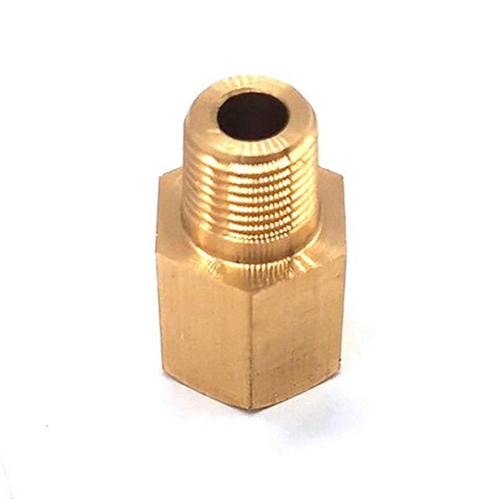 2 Pcs M8 x 1 Male Brass Pipe Fitting Brass Threaded Adapter Pipe Threaded Connector Gas Line
