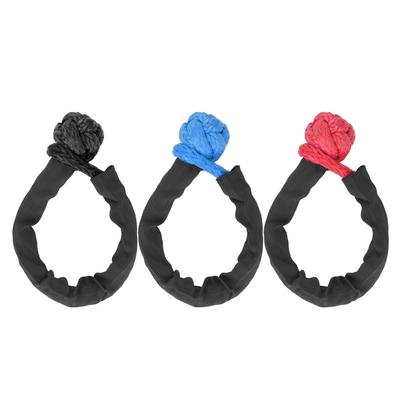 Soft Shackle 20mm 41000 LBS Break Strength Recovery Rope Shackle with Protective Sleeve for Truck La