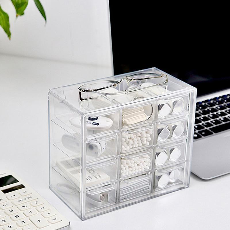 Desktop Drawer Organizer Mini Drawers Plastic Desk Craft Storage Box