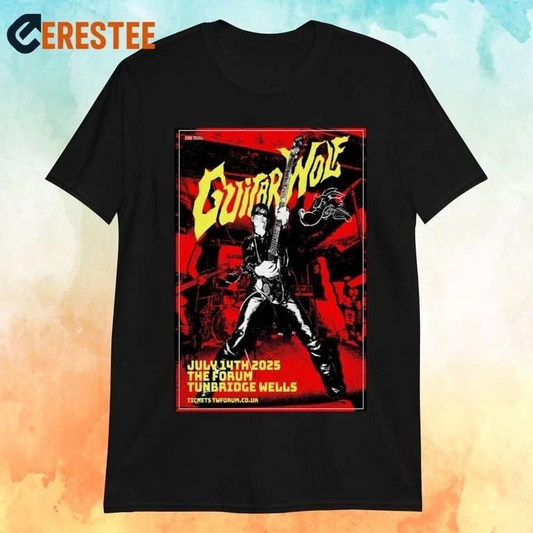 

GUITAR WOLF 14 июля 2025 года The Forum, Ройал Танбридж Уэллс, Англия Постер Футболка XL
