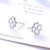 Tancise Trendy 925 srebrne kolczyki sztyfty dla kobiet Fine Jewelry Kolczyk w kształcie czterolistnej koniczyny Popularne wesela Party Gifts