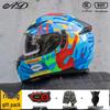 Bluetooth Smart Taillight Flip-Up Motorcycle Helmet for Men and Women - All-Season, Full Coverage for Electric and Off-Road Riding
