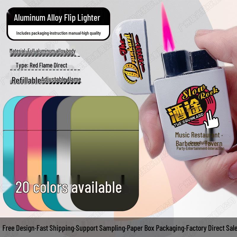 Gradient Solid Color Inflatable Lighter: Creative, Trendy, Personalized Design for Logo Customization