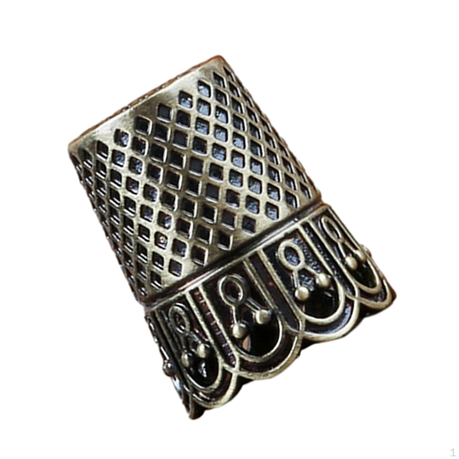 

Прочные напальчники для шитья, набор металлических наперстков премиум-класса для рукоделия Bronze