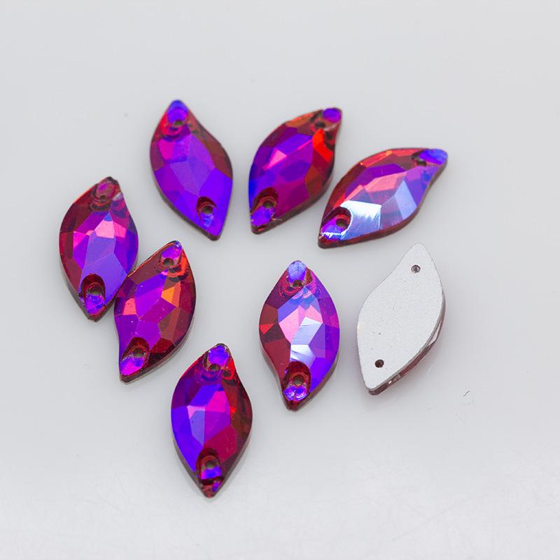 28-Piece Set: 10x20 Flat Bottom Hand-Sewn Crystal Mermaid Dress Drills for DIY Wedding & Evening Dress Decoration