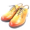 Excellent Leather Shoes AKATSUKI Orange Leather Mens 4 M-5 Used