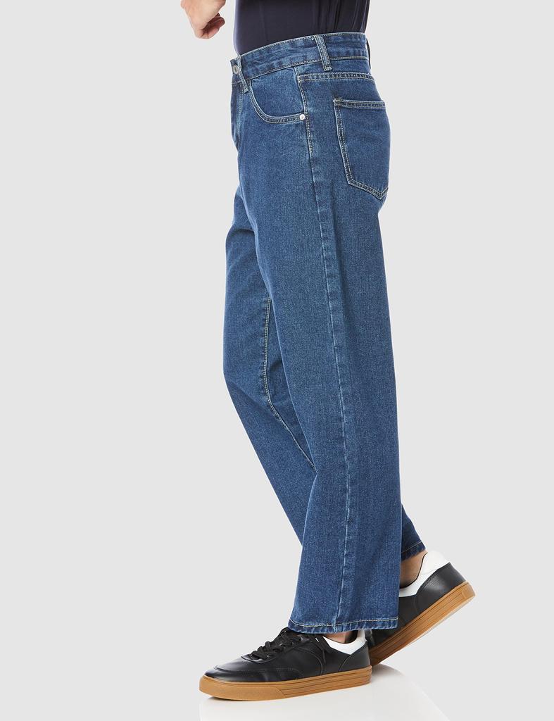 Interplay Wijde Jeans, 5-Delig Denim, Indigo, Maat S