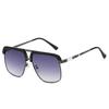 Luxury Tortoiseshell Gradient Oval Women Sunglasses Retro Double-Bridge Thin Frame Trend Versatile Men Sun Glasses UV400
