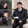 Winter Men's Padded Jacket Middle-aged and Elderly Men's Father's Clothing Thick Fat Jacket Men's Loose Plus Size Cotton Coat
