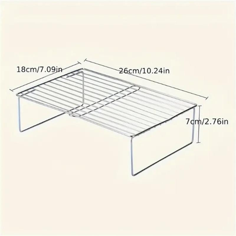 Kitchen Shelf Multifunctional Stackable Rack Space Saving Home Cabinets Tableware Refrigerator Food Plate Bowl Organizer Rack