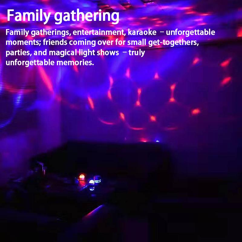 Led Aurora Starry Projection Lamp Water Ripple Disco Light Romantic Atmosphere For All Seasons