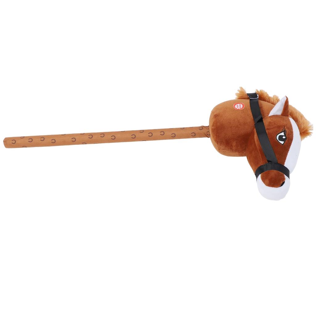 70cm Horse Stick Toy Plush Soft Comfortable Horse Hd Toy with Sound Function for Kids Toddlers Gift