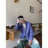 2024 Letter Long Sleeved Shirt Japanese Hong Kong Style Ins Loose Shirt Men'S Summer Trend Versatile Casual Jacket