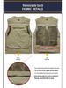Men's Multi-Pocket Mesh Vest for Outdoor Photography and Fishing