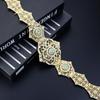 Chic Jewelry Women Belt For Robe Wedding Dress Mint Green Crystal Hollow Waistband Bride Gift