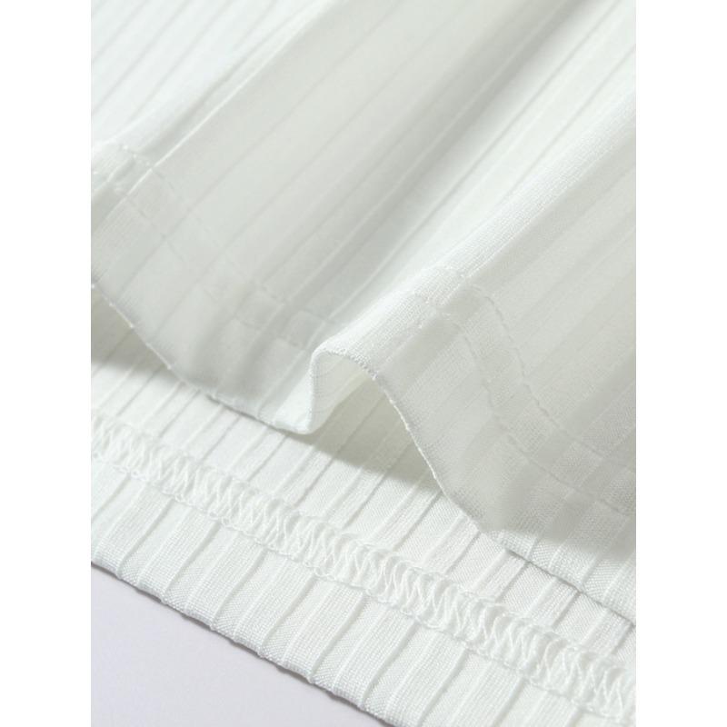 Summer Knitted Vertical Stripe Fitness Fit Tank Top Men's I-Block Color Blocked Tank Top