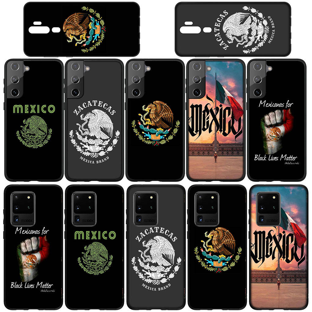 for Samsung Galaxy S24 S23 iPhone 16 15 14 Xiaomi Redmi Note 13 12 11 10 8 Plus 9 Pro Max X XR 14C Phone Case Mexico Flag Mexican OPPO Huawei Cover
