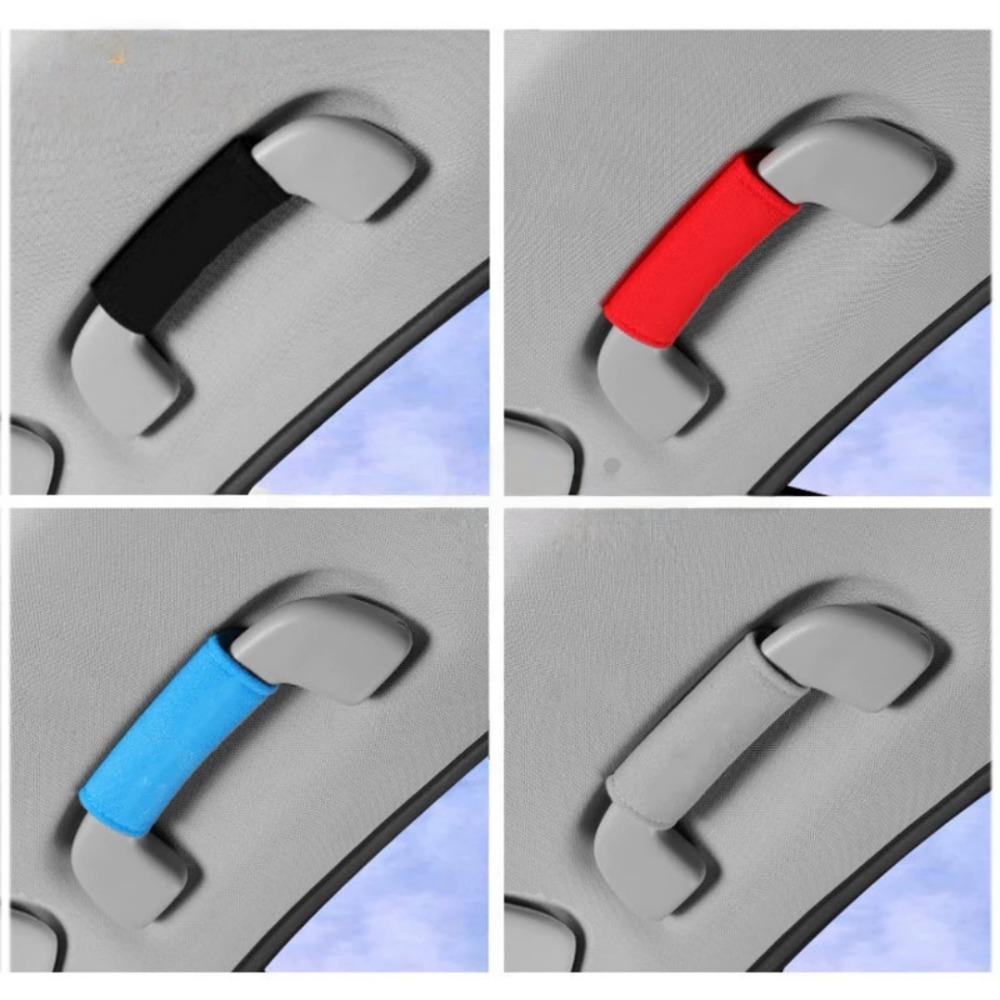 Soft Handle Bar Glove Cover Anti Slip Soft Suede Plush Pull Handle Cover Pad Sleeve Car Roof Door Handle Protector Ornaments