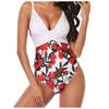 Women's Sexy Color Matching Printed  Swimsuit Bikini Swimsuit