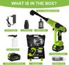 Portable Cordless High Pressure Cleaner Washer with 6-in-1 Nozzle Foam Cannon 21V Battery Handheld Pressure Washer for Car