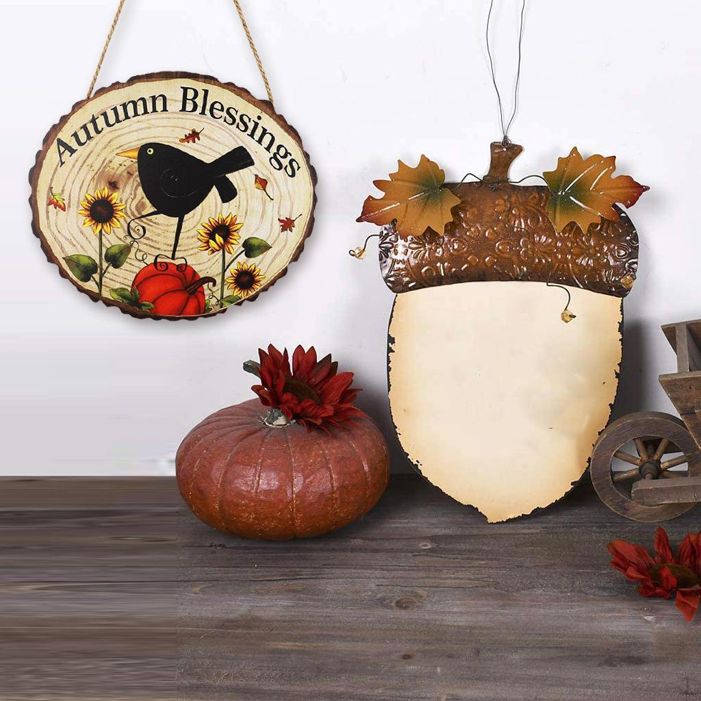 Autumn Fall Door Hanging Sign Harvest Decoration, indoor Use