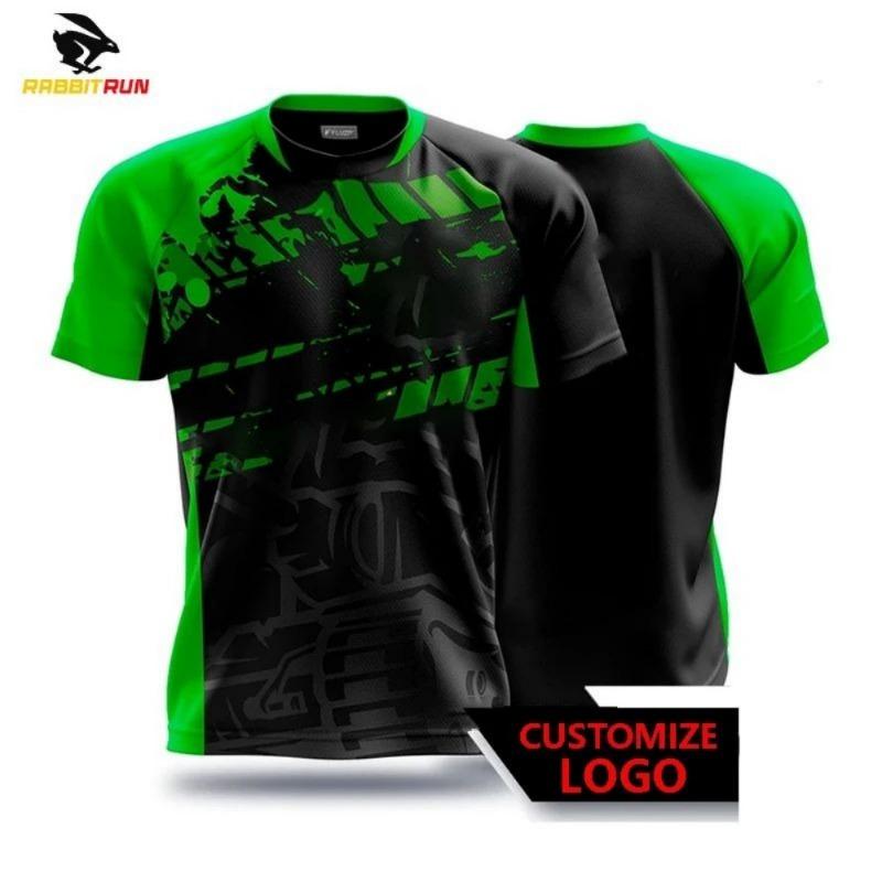 Nuova t-shirt personalizzata da uomo con coniglio cartone animato, maniche corte stile street e tessuto ad asciugatura rapida confortevole